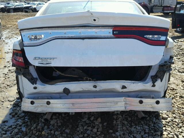 1C3CDFBB1FD123797 - 2015 DODGE DART SXT WHITE photo 9