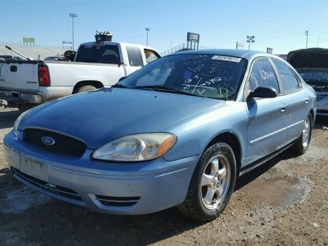 1FAFP53U46A108759 - 2006 FORD TAURUS SE BLUE photo 2