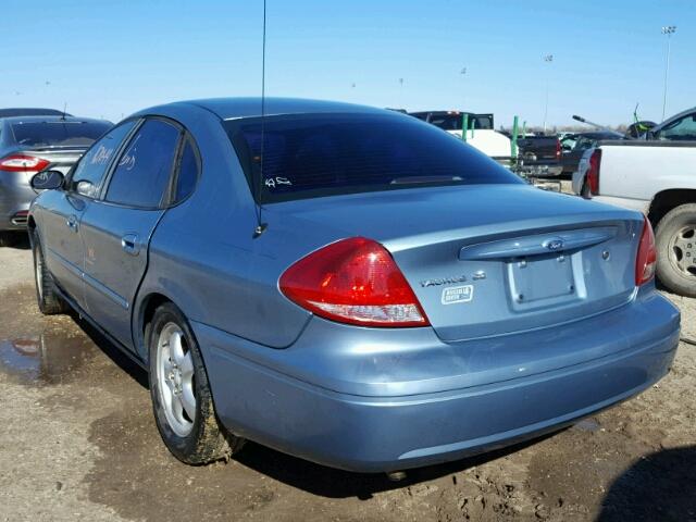 1FAFP53U46A108759 - 2006 FORD TAURUS SE BLUE photo 3