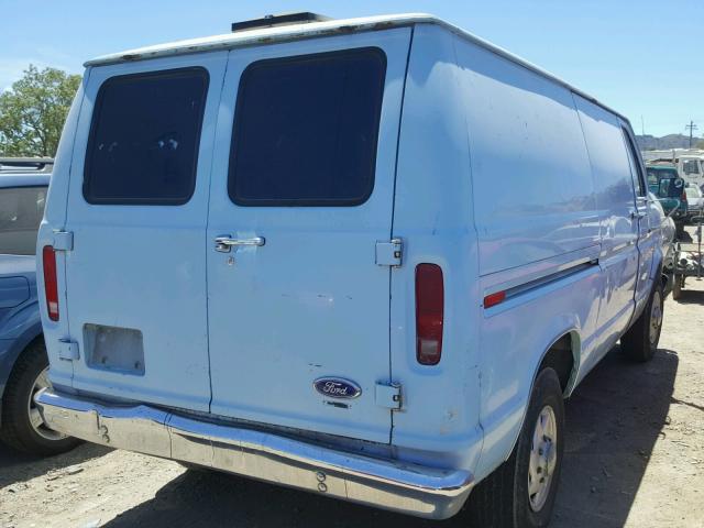 1FTFE24N8HHA33886 - 1987 FORD ECONOLINE BLUE photo 4