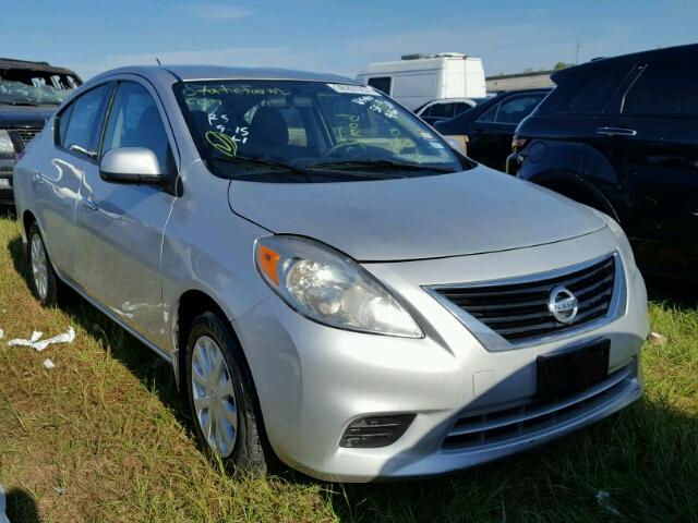 3N1CN7AP7EL821676 - 2014 NISSAN VERSA SILVER photo 1