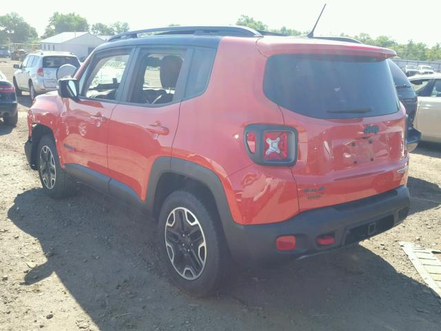 ZACCJBCB9HPG13632 - 2017 JEEP RENEGADE T ORANGE photo 3