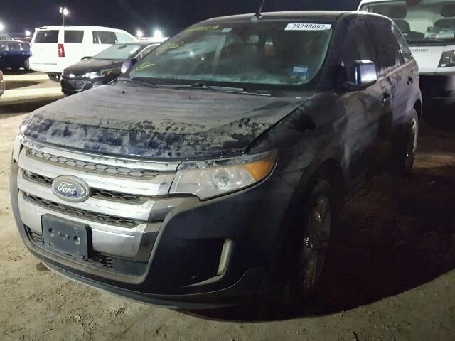 2FMDK3KC3BBA05534 - 2011 FORD EDGE BLUE photo 2