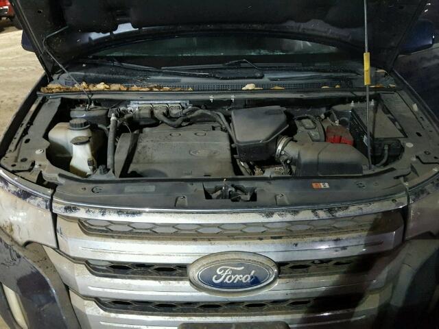 2FMDK3KC3BBA05534 - 2011 FORD EDGE BLUE photo 7