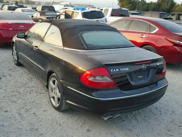 WDBTK75GX6T072707 - 2006 MERCEDES-BENZ CLK 500 BLACK photo 3