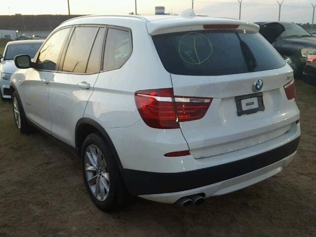 5UXWX9C56E0D31563 - 2014 BMW X3 XDRIVE2 WHITE photo 3