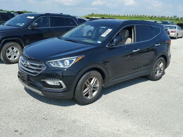 5NMZU3LB4HH012352 - 2017 HYUNDAI SANTA FE S 黑色 照片 2