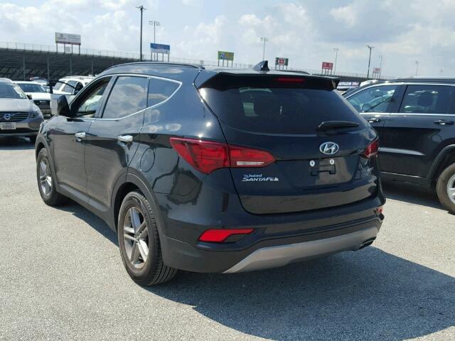 5NMZU3LB4HH012352 - 2017 HYUNDAI SANTA FE S BLACK photo 3