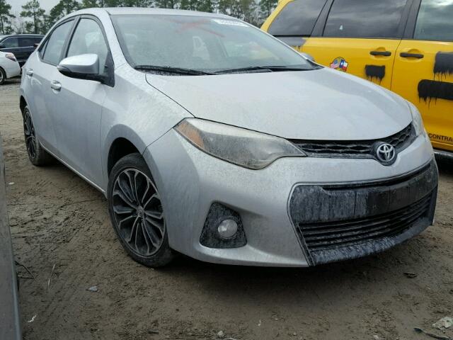 5YFBURHE1FP242604 - 2015 TOYOTA COROLLA L GRAY photo 1