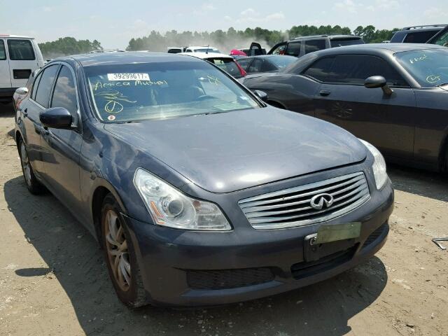 JNKCV61E69M309813 - 2009 INFINITI G37 BASE BLUE photo 1