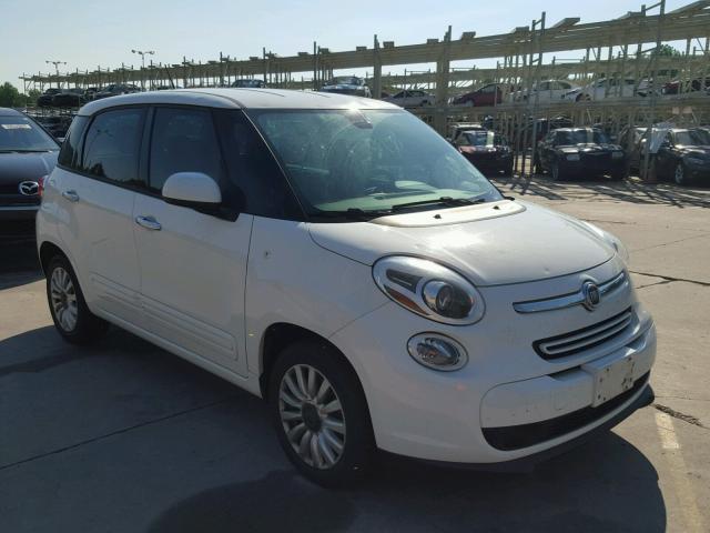 ZFBCFABHXEZ000629 - 2014 FIAT 500L EASY WHITE photo 1