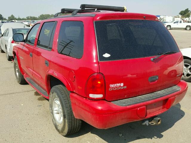 1B4HS28Y0XF506676 - 1999 DODGE DURANGO RED photo 3