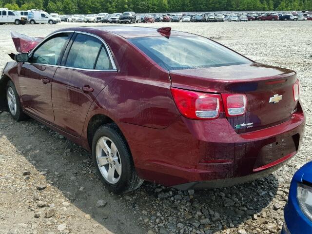 1G11C5SA9GF160151 - 2016 CHEVROLET MALIBU LT MAROON photo 3