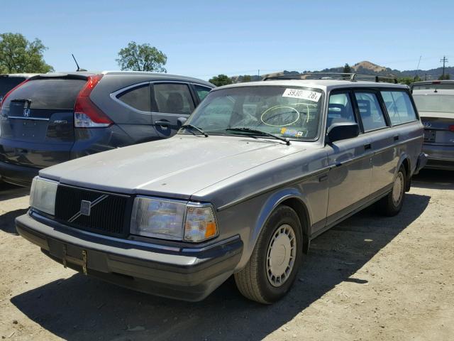 YV1AW8819N1934037 - 1992 VOLVO 240 CHARCOAL photo 2