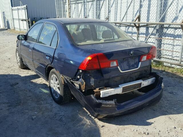 2HHES36843H001969 - 2003 ACURA 1.7EL PREM BLUE photo 3