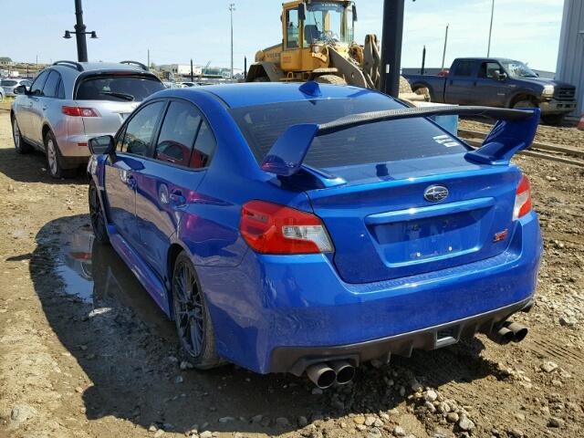 JF1VA2T67G9833420 - 2016 SUBARU WRX STI BLUE photo 3