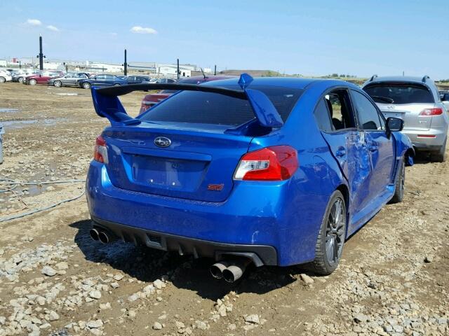 JF1VA2T67G9833420 - 2016 SUBARU WRX STI BLUE photo 4