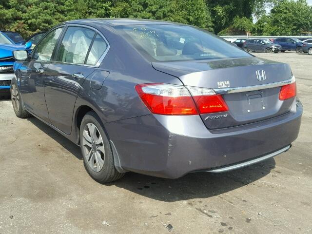 1HGCR2F3XFA200677 - 2015 HONDA ACCORD LX GRAY photo 3