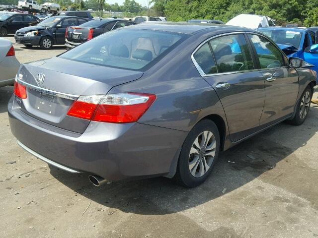 1HGCR2F3XFA200677 - 2015 HONDA ACCORD LX GRAY photo 4