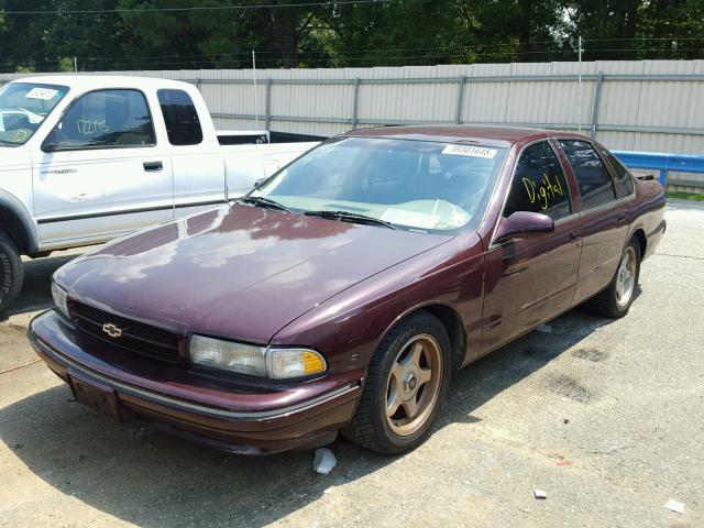 1G1BL52P1TR183960 - 1996 CHEVROLET CAPRICE BURGUNDY photo 2