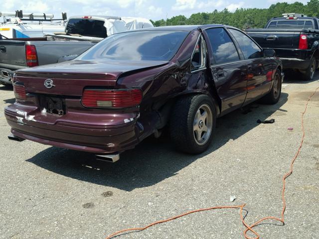 1G1BL52P1TR183960 - 1996 CHEVROLET CAPRICE BURGUNDY photo 4