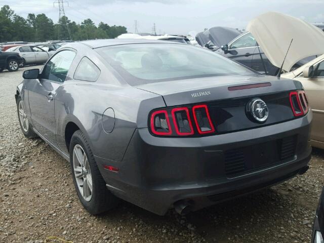 1ZVBP8AM3E5254488 - 2014 FORD MUSTANG GRAY photo 3