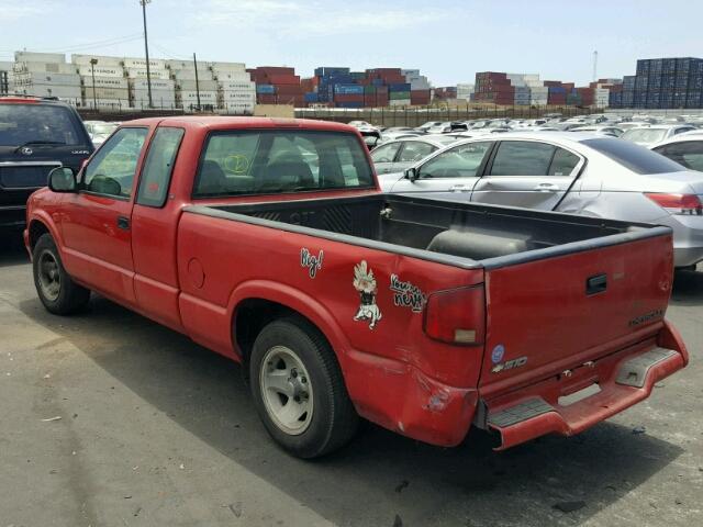 1GCCS1944T8179149 - 1996 CHEVROLET S TRUCK S1 RED photo 3