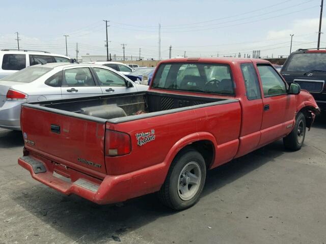 1GCCS1944T8179149 - 1996 CHEVROLET S TRUCK S1 RED photo 4