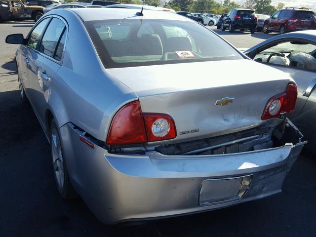 1G1ZB5EB8AF153726 - 2010 CHEVROLET MALIBU LS ვერცხლისფერი ფოტო 3