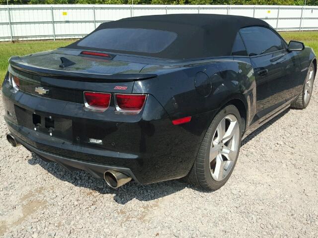 2G1FK3DJ2B9204647 - 2011 CHEVROLET CAMARO BLACK photo 4