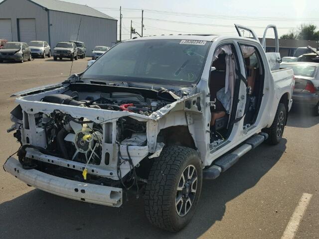 5TFAY5F15GX530623 - 2016 TOYOTA TUNDRA CRE WHITE photo 2