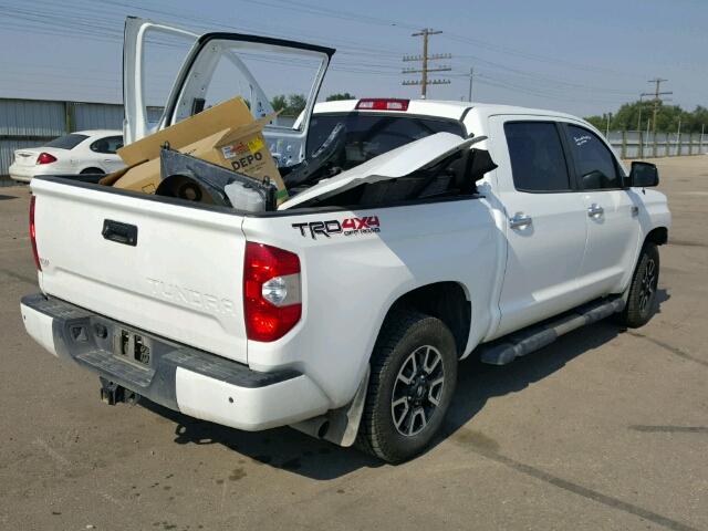 5TFAY5F15GX530623 - 2016 TOYOTA TUNDRA CRE WHITE photo 4