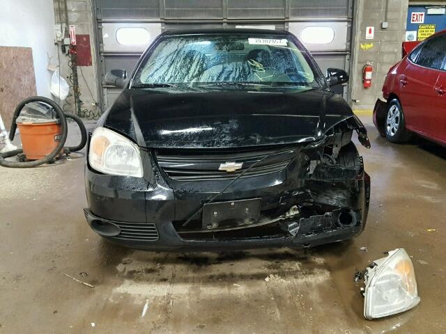 1G1AL12F857585727 - 2005 CHEVROLET COBALT BLACK photo 9