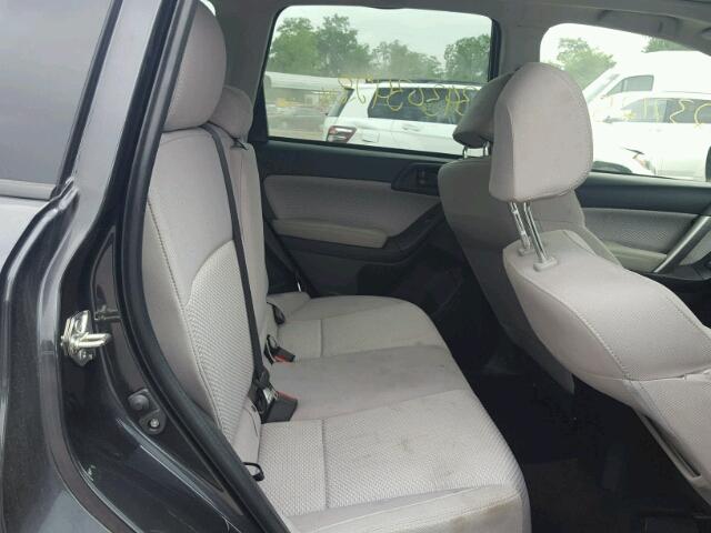 JF2SJAEC4JH409055 - 2018 SUBARU FORESTER 2 BLACK photo 6