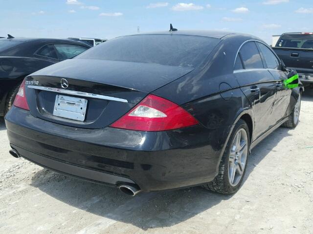 WDDDJ72X67A113527 - 2007 MERCEDES-BENZ CLS 550 BLACK photo 4