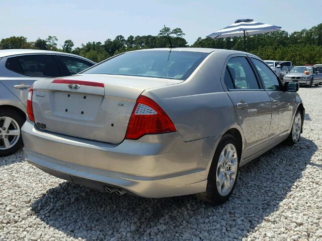 3FAHP0HA4AR143830 - 2010 FORD FUSION BEIGE photo 4