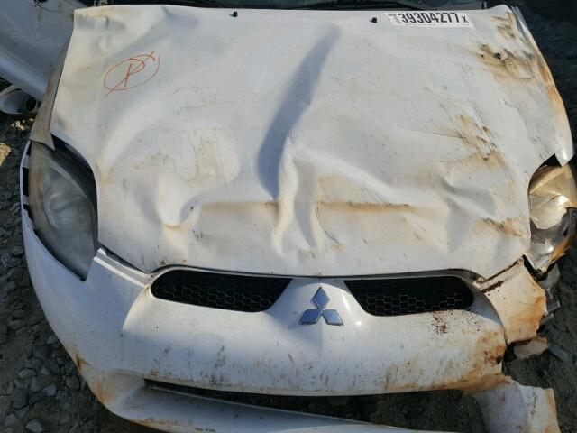 4A3AK24F48E035743 - 2008 MITSUBISHI ECLIPSE WHITE photo 7