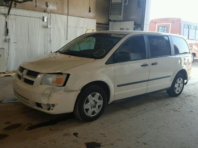 1D8HN44H28B155355 - 2008 DODGE GRAND CARA WHITE photo 2