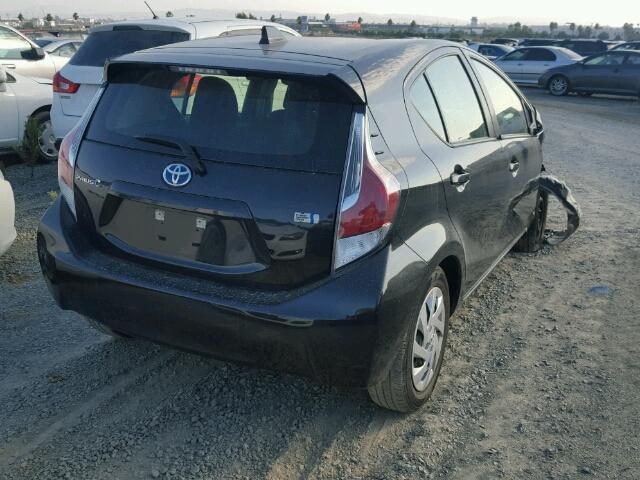 JTDKDTB38F1583054 - 2015 TOYOTA PRIUS C BLACK photo 4