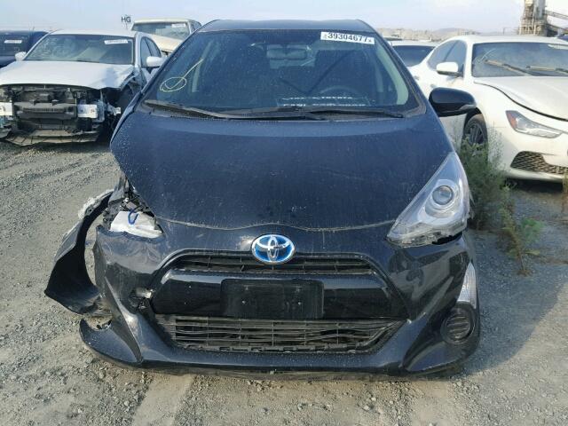 JTDKDTB38F1583054 - 2015 TOYOTA PRIUS C BLACK photo 9