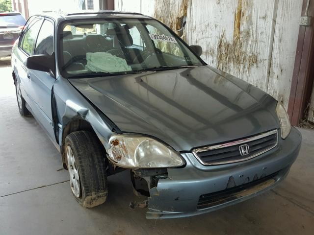 2HGEJ6617YH575601 - 2000 HONDA CIVIC BASE BLUE photo 1