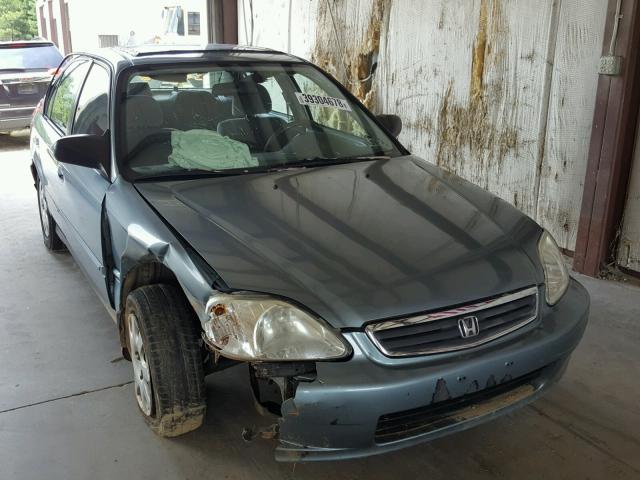 2HGEJ6617YH575601 - 2000 HONDA CIVIC BASE BLUE photo 9