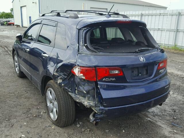 5J8TB18268A800733 - 2008 ACURA RDX BLUE photo 3