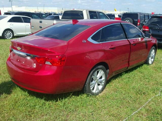 2G1125S36F9162418 - 2015 CHEVROLET IMPALA RED photo 4