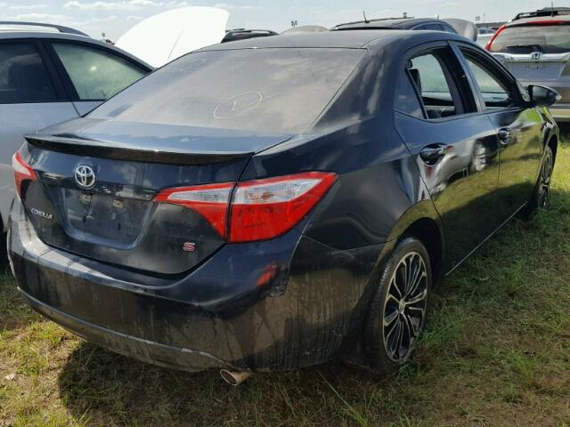 5YFBURHE6GP371276 - 2016 TOYOTA COROLLA BLACK photo 4