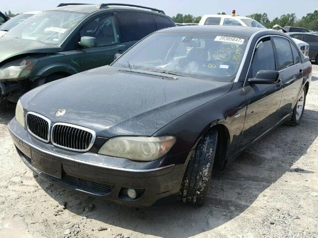 WBAHN83577DT68296 - 2007 BMW 750 BLACK photo 2