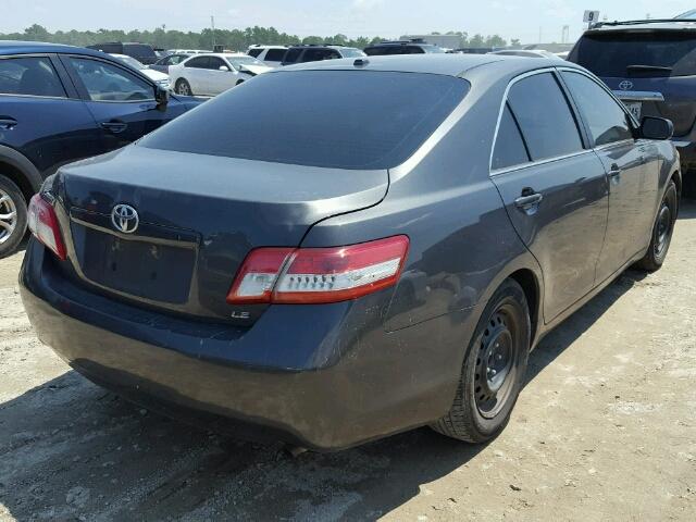 4T1BF3EK0AU508736 - 2010 TOYOTA CAMRY BASE GRAY photo 4