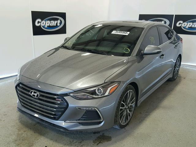 KMHD04LB3JU518504 - 2018 HYUNDAI ELANTRA SP GRAY photo 2