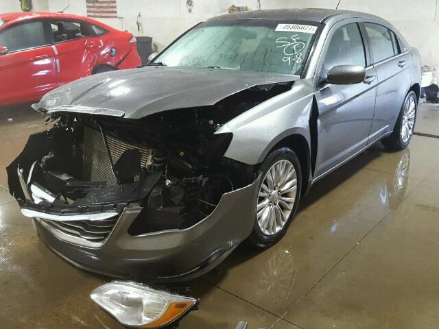 1C3CCBAB7CN104688 - 2012 CHRYSLER 200 SILVER photo 2