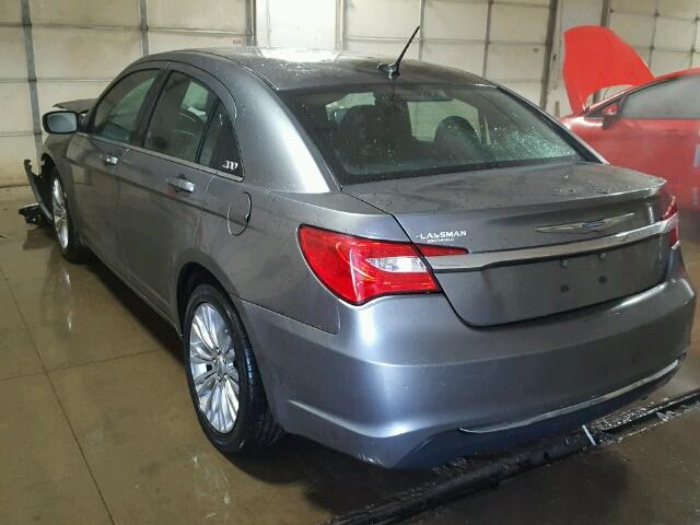 1C3CCBAB7CN104688 - 2012 CHRYSLER 200 SILVER photo 3